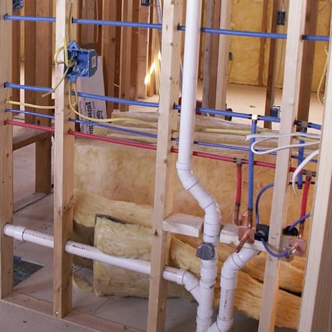 Rough-in plumbing in new construction. Credit: wallpaperflare.com